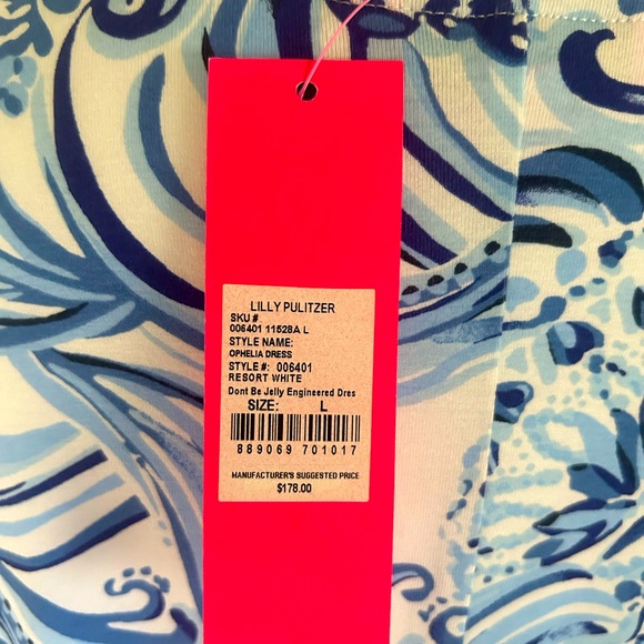 Lilly Pulitzer-Don’t be Jelly Engineered Dress BNWT Ophelia Dress - Picture 9 of 10